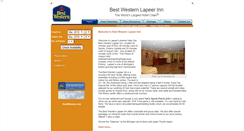 Desktop Screenshot of bestwesternlapeerinn.com